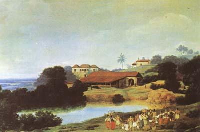 Frans Post Hacienda (mk08) oil painting picture